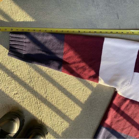 Tommy Hilfiger Oversized Wide Stripe Cotton Knit Crewneck Sweater Size XL - Picture 14 of 16